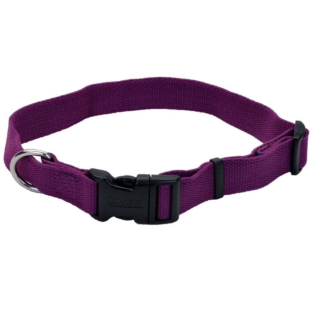 Coastal Pet New Earth Soy Dog Collar, 8-12 in, 5/8 in, Eggplant