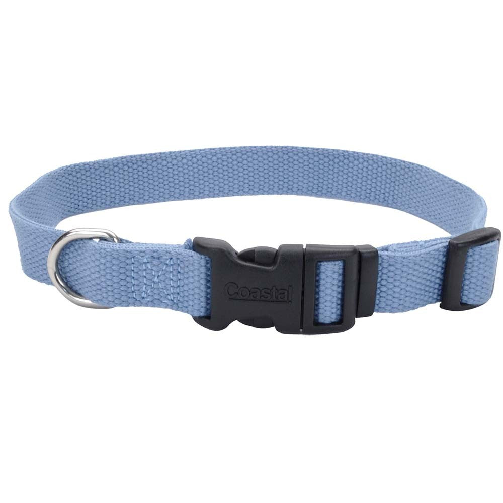 Coastal New Earth Soy Adjustable Dog Collar - Slate - 18-26 inch Large