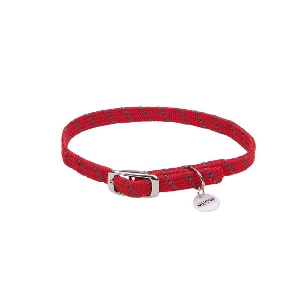 Coastal Pet ElastaCat Reflective Safety Stretch Collar with Charm