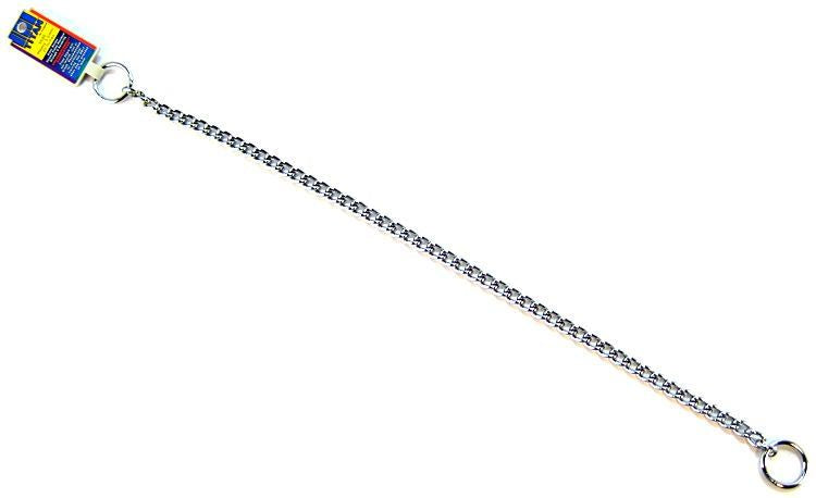 Titan Chain Training Dog Collar Chrome 3.0mm x 22" Heavy Duty Choke
