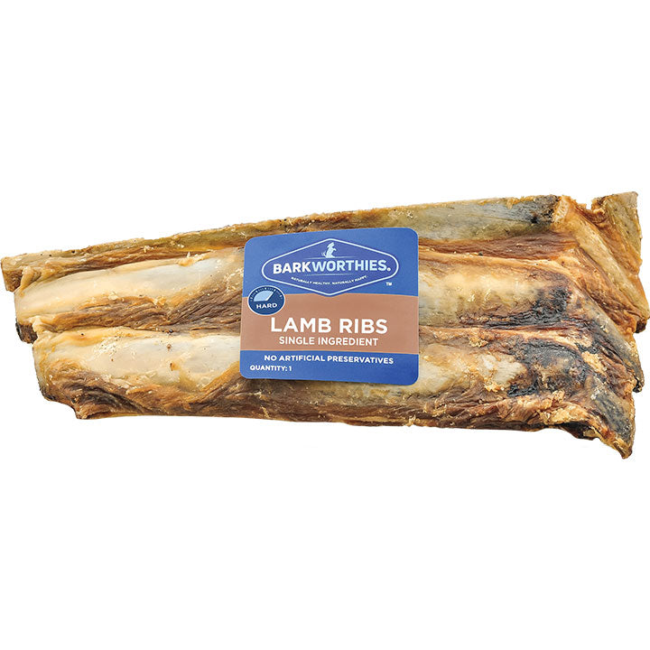 Barkworthies Lamb Ribs Dog Treats