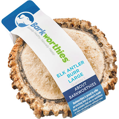 Barkworthies Large Elk Antler Burr Dog Treat - 1 Count
