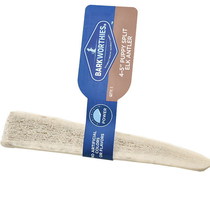 Barkworthies Small Split Elk Antler Dog Chew - Naturally Shed, Long Lasting