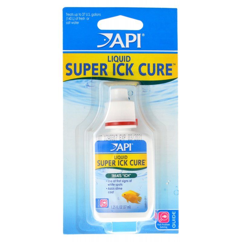 API Super Ick Cure - Treats White Spot Disease, 1.25 or 1.7 oz Liquid Medication for Freshwater Fish
