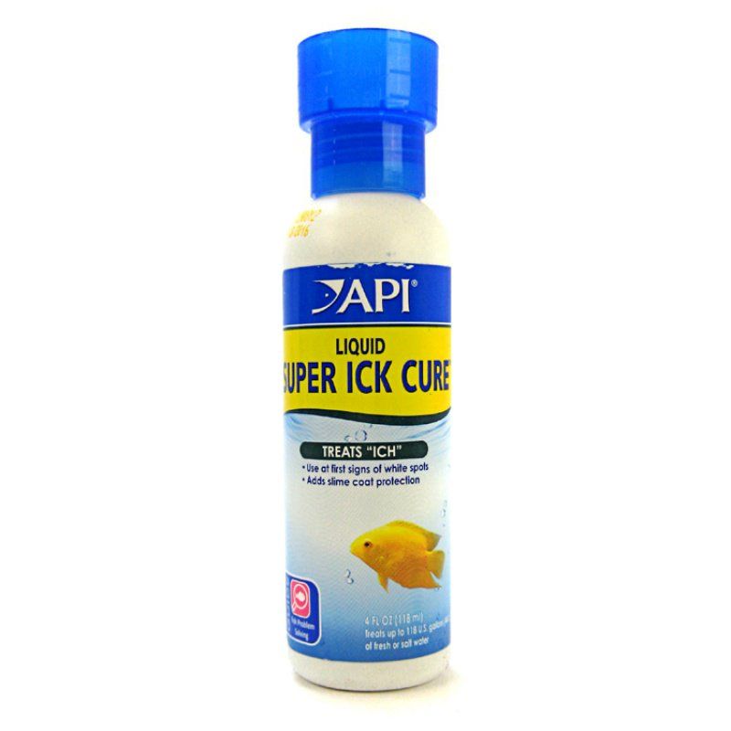 API Liquid Super Ick Cure - Treats White Spot Disease - 4 oz or 8 oz (choose size)