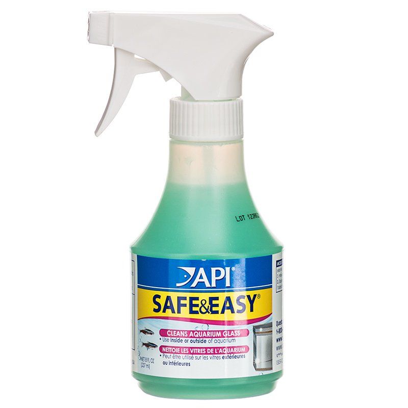 API Safe & Easy Aquarium Cleaner - 8 fl oz Spray - Glass & Acrylic Tank Cleaner