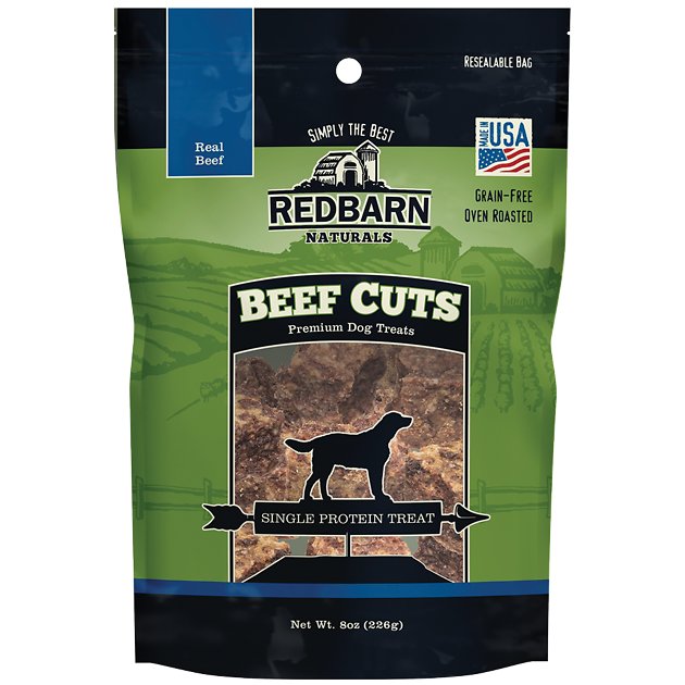 Redbarn Dog Treats - Beef Cuts, 8 oz - All Natural, High Protein