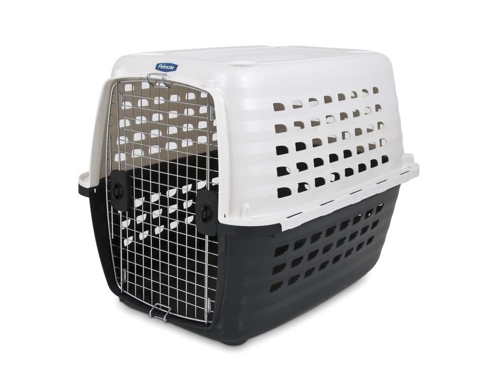 Petmate Compass Dog Kennel, 36 in, 50-70 lbs, White/Black
