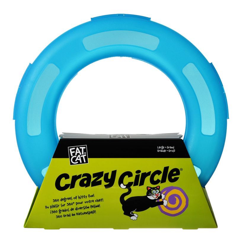 Aspen Pet Small Crazy Circle Cat Toy - Interactive Ball Track with Catnip