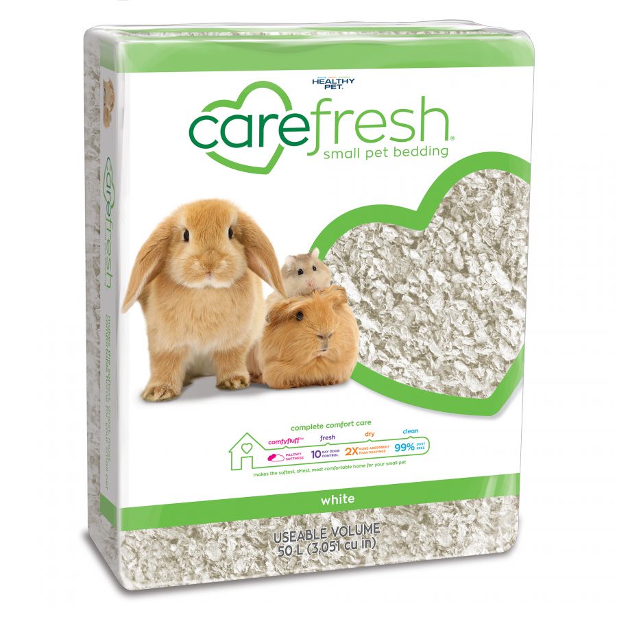 Carefresh Ultra-Premium Small Pet Bedding - White - 50L - Natural Paper Fiber