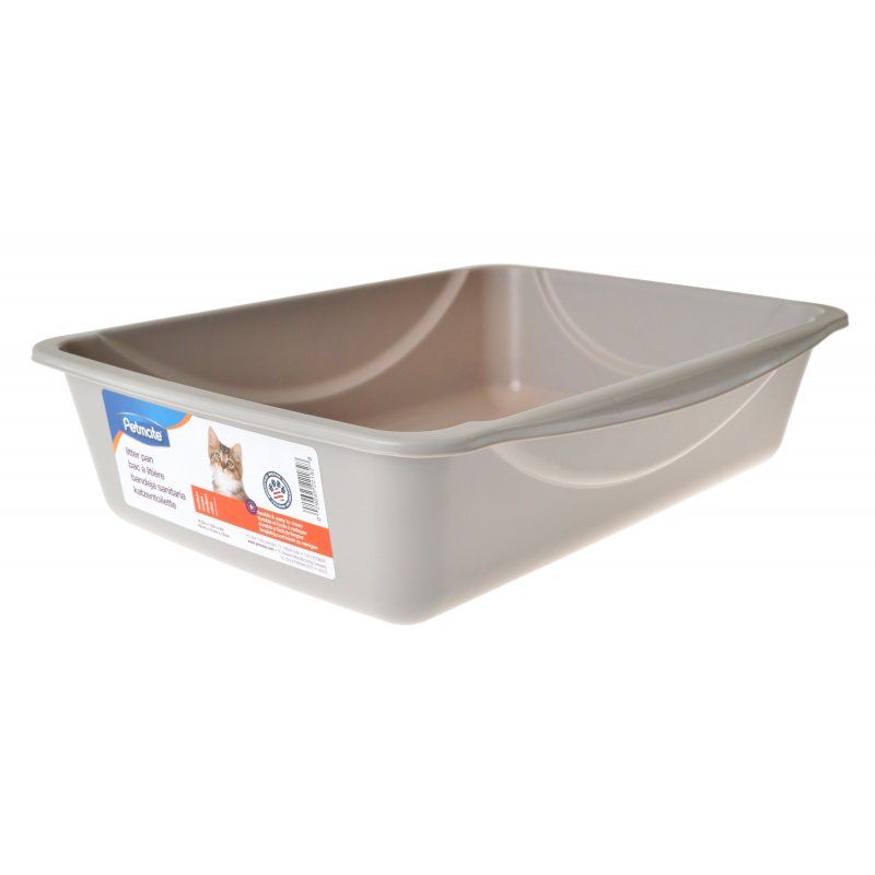 Petmate Basic Litter Pan - Medium, Open Design, 16.5 x 12 x 4 inches