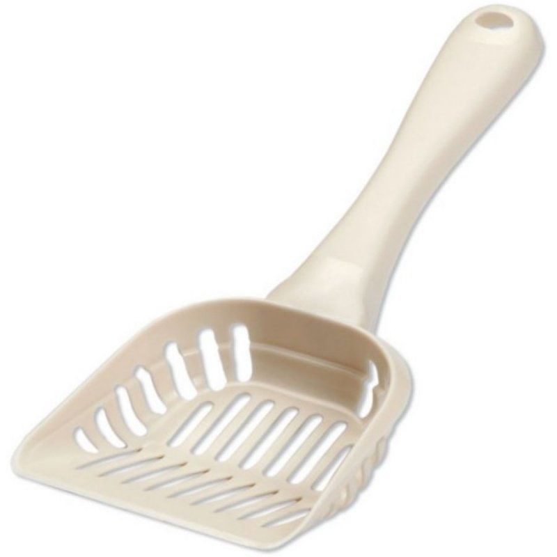 Petmate Large Litter Scoop with Microban - Bleached Linen Cat Litter Sifter
