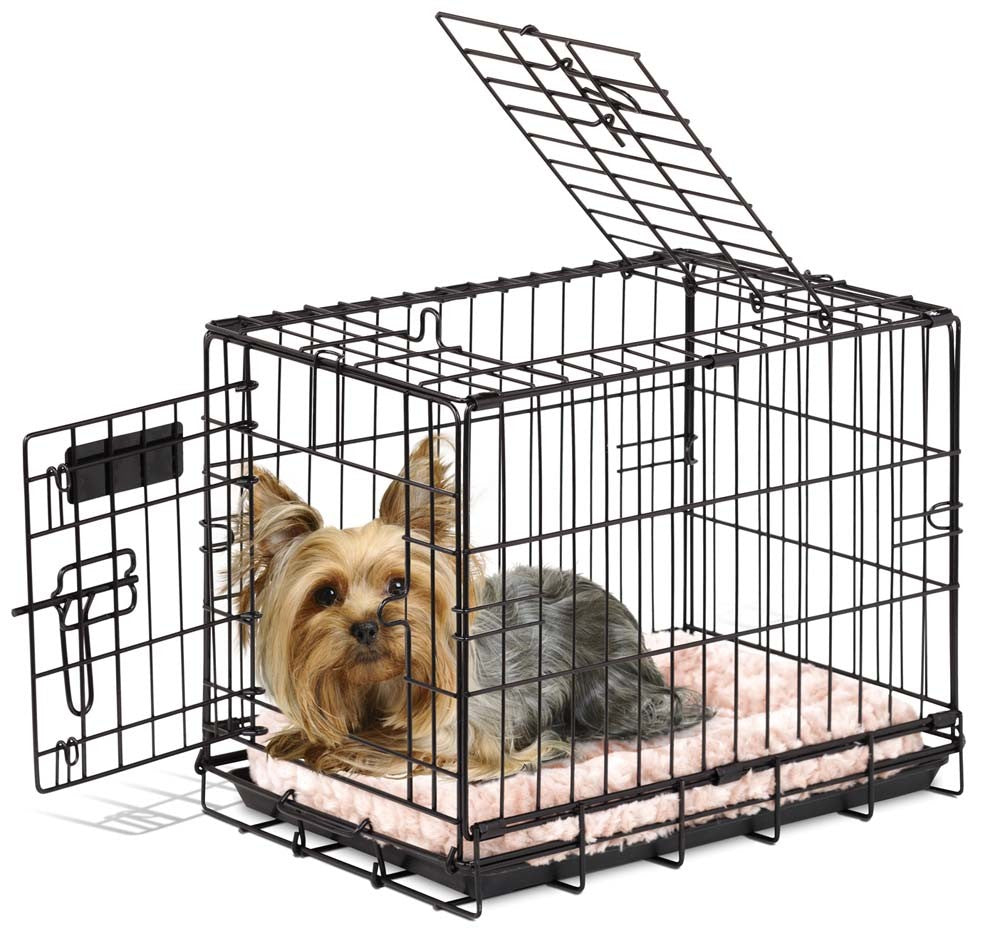 Precision Pet Black 2-Door Great Crate - 19 x 12 x 15 Inch Dog Crate