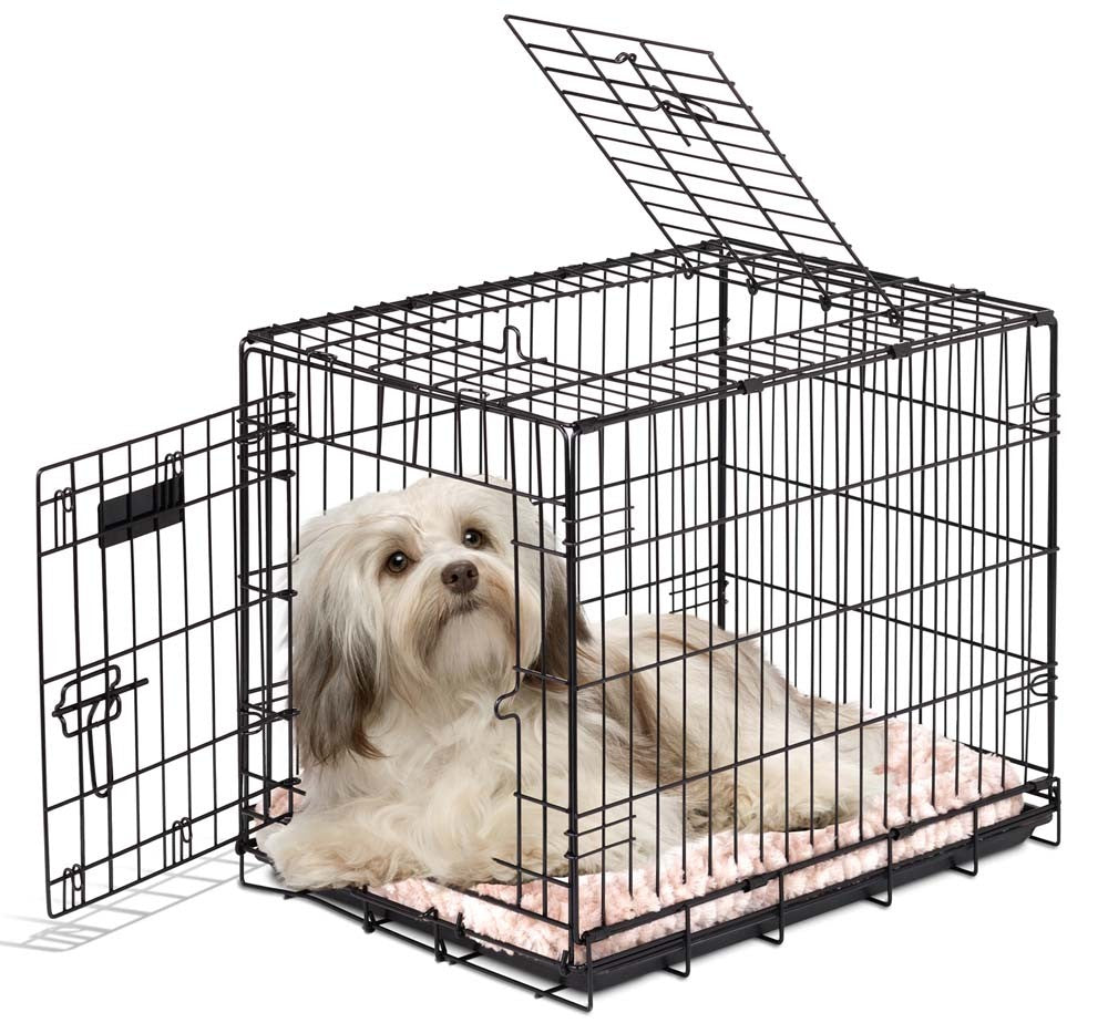 Precision Pet Great Crate 2000 - 2 Door - Black - 24x18x20 Dog Wire Crate