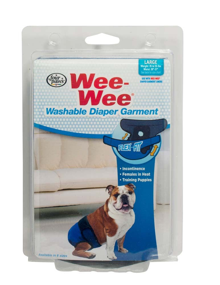 Four Paws Wee-Wee Washable Dog Diaper Garment - Large