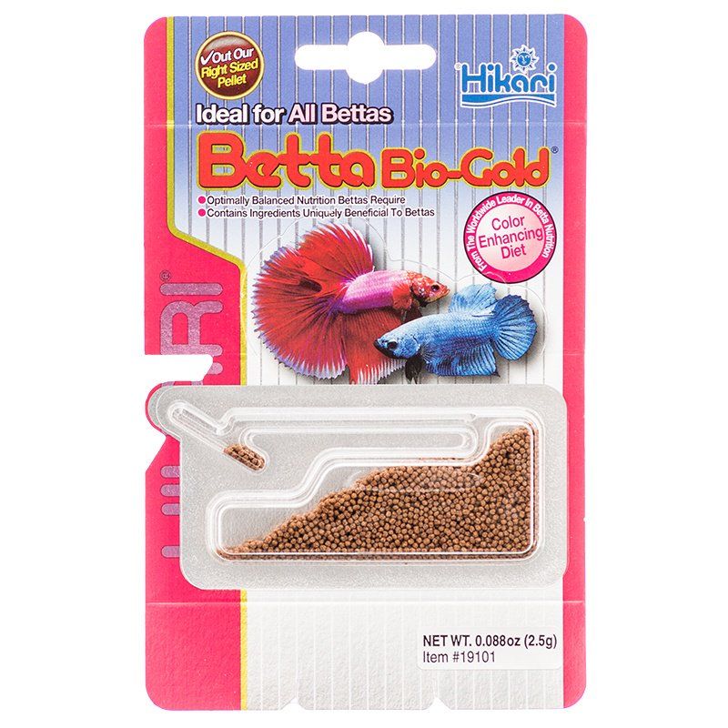 Hikari Betta Bio-Gold Food Pellets - .07oz (2g/2.5g) - Color Enhancing Betta Diet