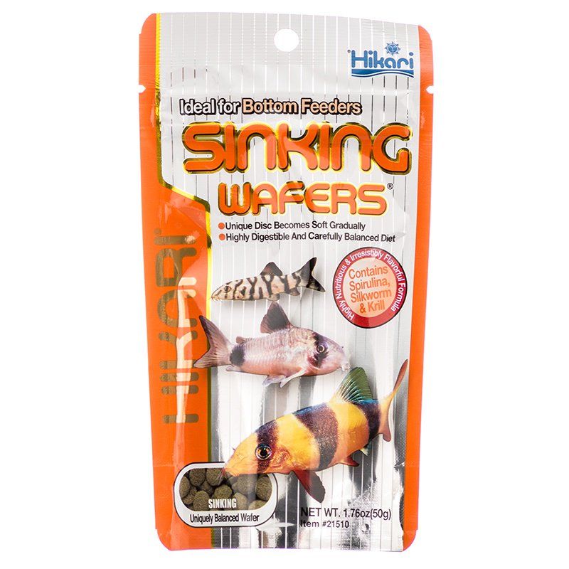 Hikari Tropical Sinking Wafers - Bottom Feeder Fish Food - 1.76 oz (50g)