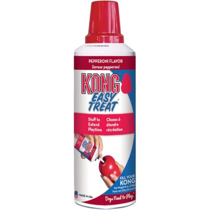 KONG Easy Treat Pepperoni Flavor - Dog Treat Paste - 8 oz Stuffing for Toys