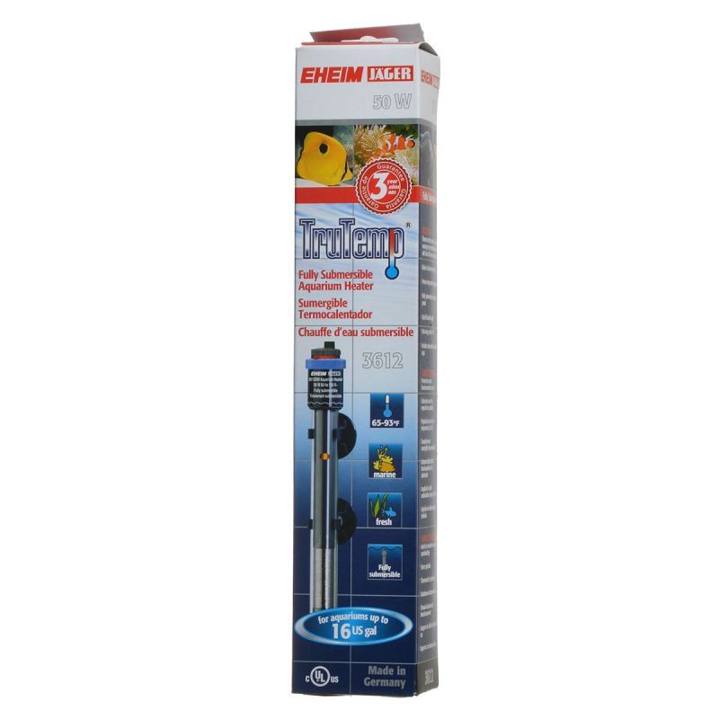Eheim Jager TruTemp Aquarium Heater - 50W, 9 Inch Submersible Heater