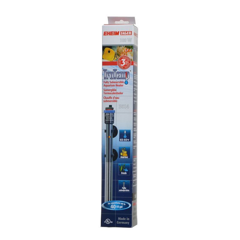Eheim Jager TruTemp Aquarium Heater - 100W - 12" Submersible Thermostat Heater
