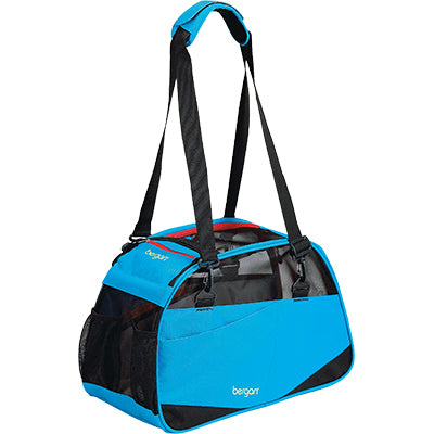 Bergan Voyager Comfort Carrier, Pet Carrier, Airline Approved, Blue/Black, Large