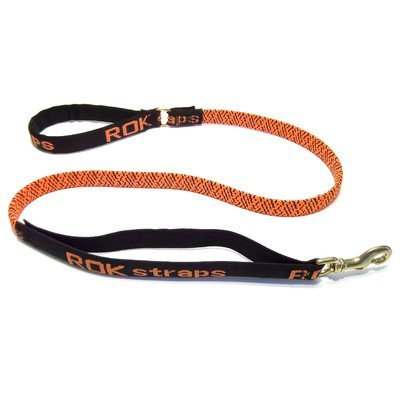 ROK Straps Stretch 54" Dog Leash - Large Dogs, Padded Handle, Tangle-Free