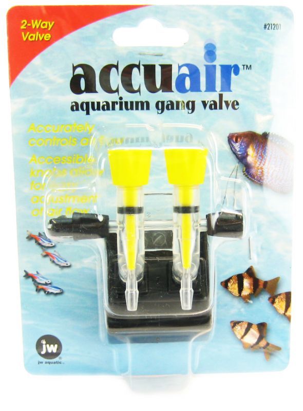JW Pet Company Accuair 2-Way Aquarium Gang Valve Air Control