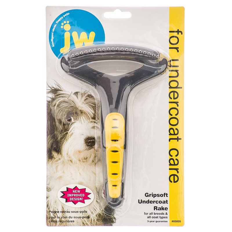 JW Pet Gripsoft Undercoat Rake - Regular Dog & Cat Grooming Tool