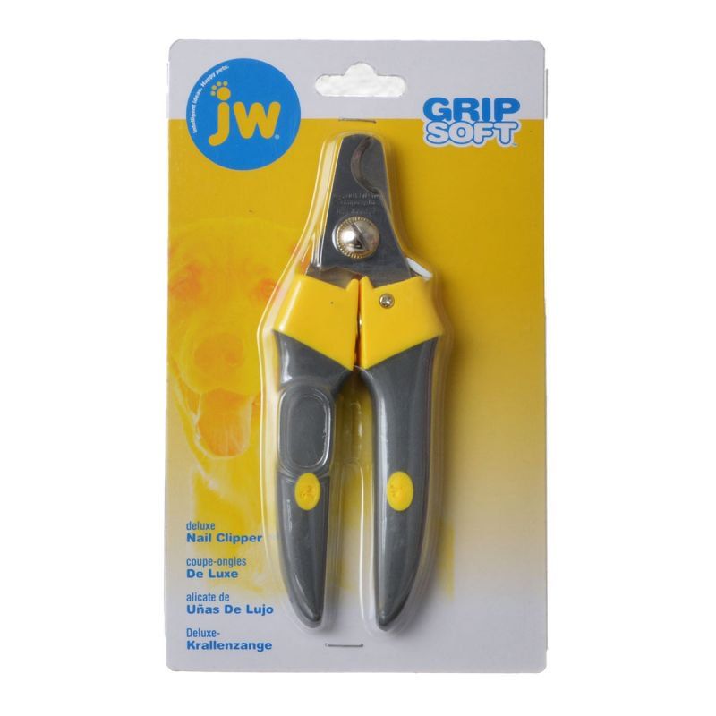 JW Pet Gripsoft Deluxe Dog Nail Clipper - Large Breed, Ergonomic Non-Slip Handle, Safe Trimming