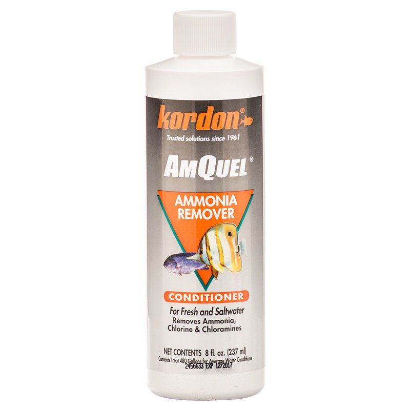 Kordon AmQuel Aquarium Water Conditioner - Detoxifies Ammonia, Chlorine, & Chloramine - 8 oz