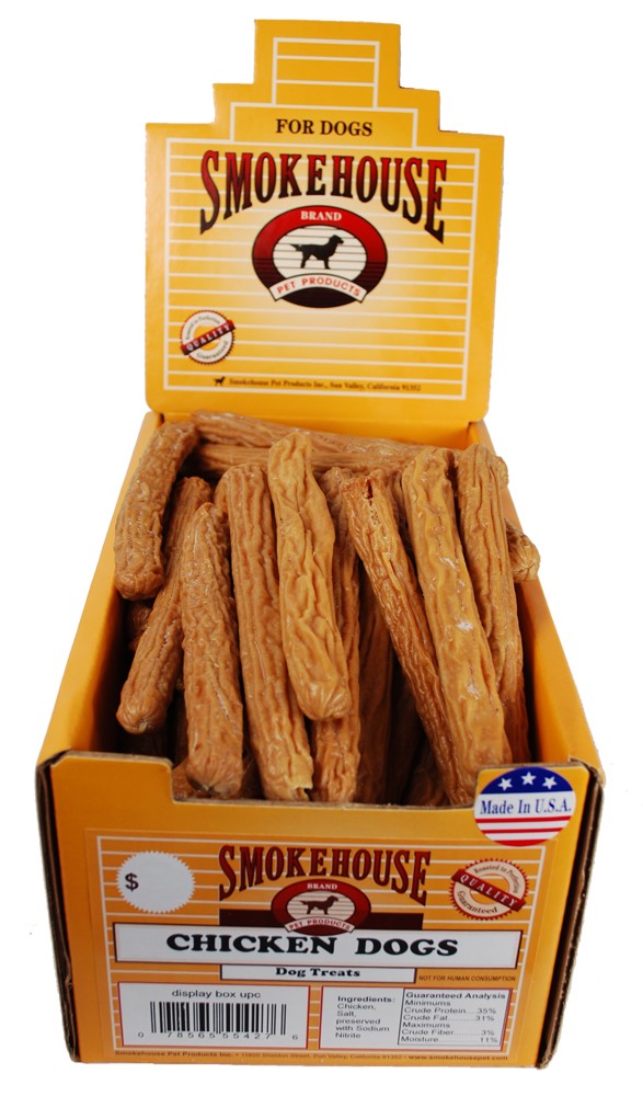 Smokehouse USA Made Chicken Dogs - 60 Count Display Box