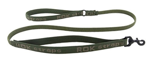 ROK Straps Stretch Dog Leash - Medium, Jungle Camo, 54 Inch