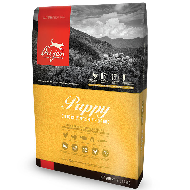 Orijen Puppy Grain-Free High-Protein Dry Dog Food, 13 lb Bag