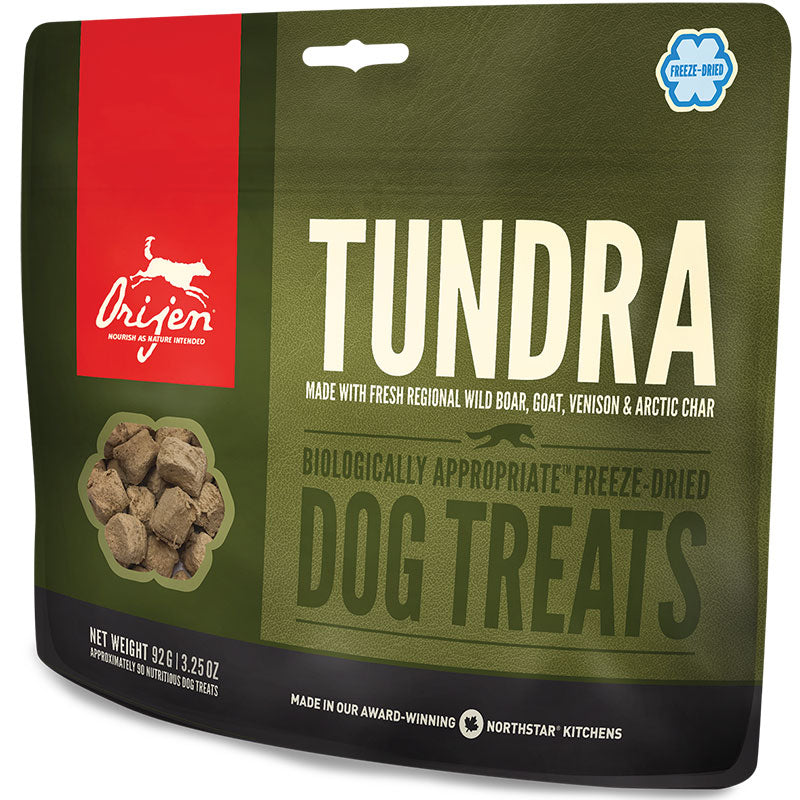 ORIJEN Freeze Dried Tundra Dog Treats - 3.25oz - High Protein, Grain-Free, Natural Dog Treats