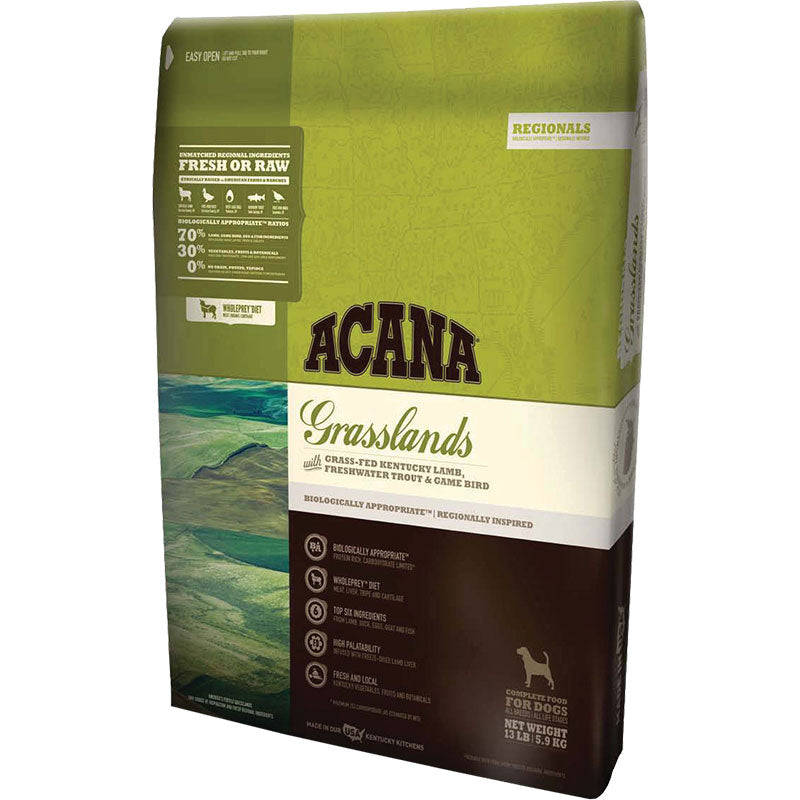 Acana Grasslands Grain-Free Dry Dog Food - Lamb, Duck & Fish - 13 lb