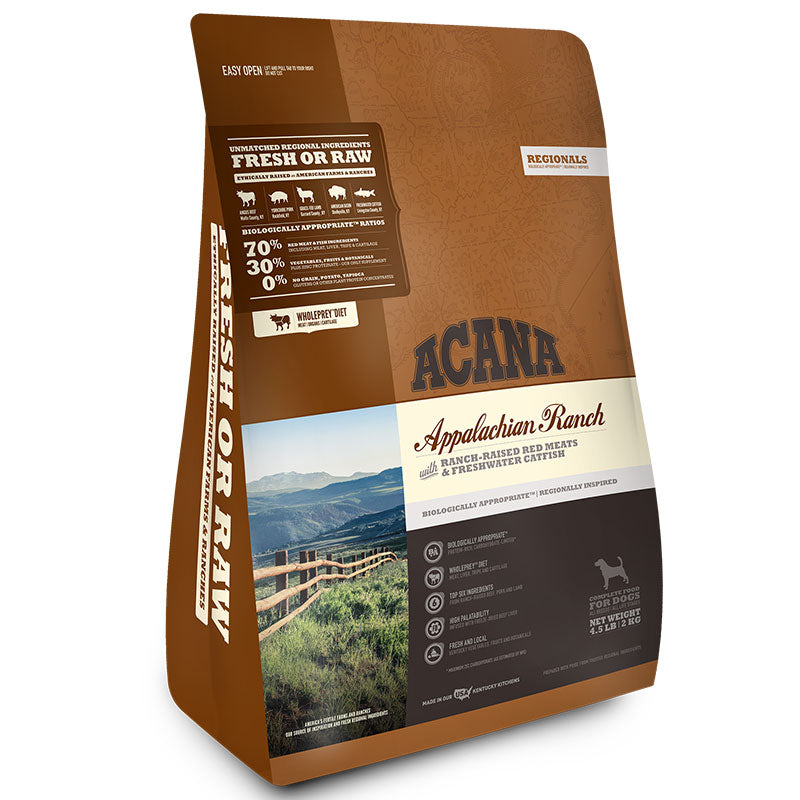 Acana Regionals Appalachian Ranch Grain-Free Dry Dog Food - 4.5 lb Bag