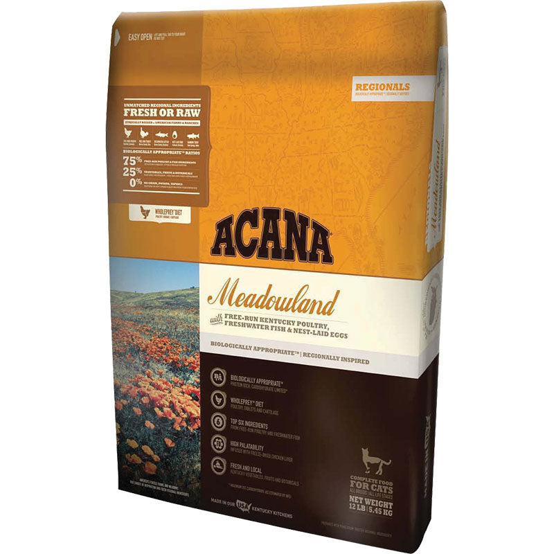 ACANA Cat Regionals Meadowland - Grain-Free Dry Cat Food, 10 lb or 12lb Bag