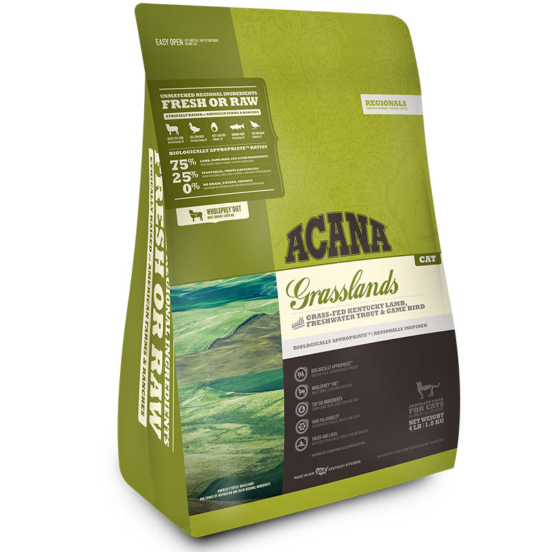 ACANA Regionals Grasslands Dry Cat Food, Grain-Free, 4 lb Bag
