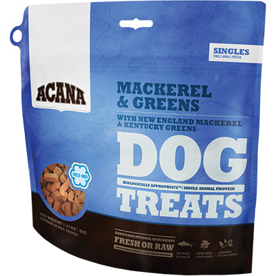 Acana Singles Limited Ingredient Freeze-Dried Dog Treats - Mackerel & Greens, 1.25 oz