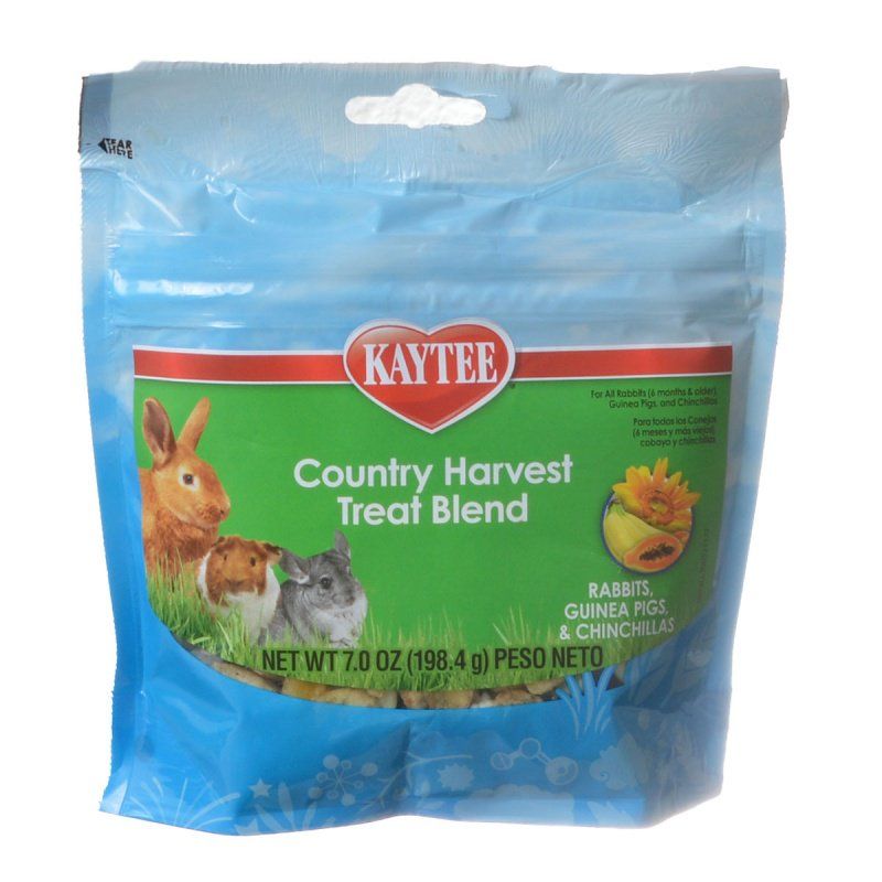 Kaytee Fiesta Country Harvest Small Animal Treat - Rabbit, Guinea Pig, Chinchilla - 7-8 oz Blend