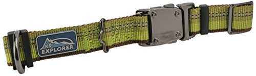 K9 Explorer Reflective Dog Collar, 1" Wide, Adjustable 12-18"