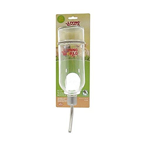 Living World Eco+ Glass Water Bottle - 769 ml (26 oz) - Small Animal, Rabbit, Ferret, Guinea Pig