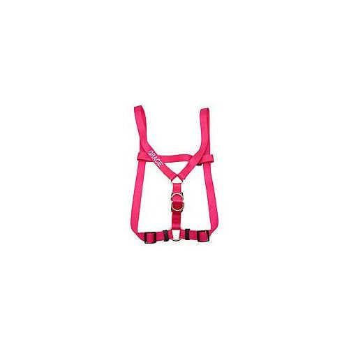 Coastal Comfort Wrap Adjustable Dog Harness Pink Flamingo 1" x 26"-38"