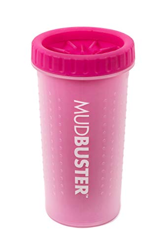Dexas MudBuster Large Portable Dog Paw Cleaner - Pink