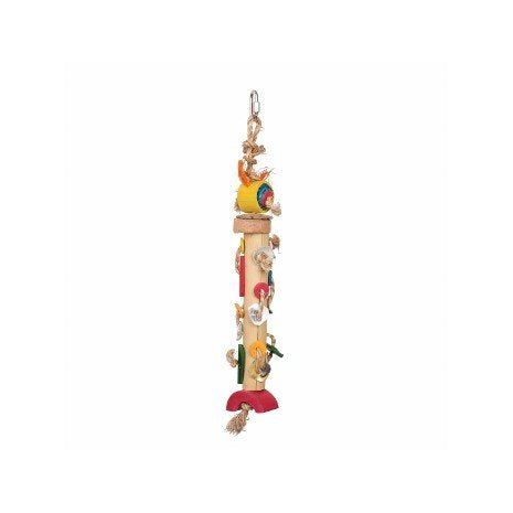 HARI Rustic Treasure Braided Bamboo Tower - Medium/Large Hookbills Bird Toy