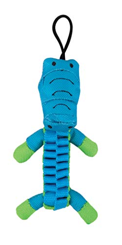 Zeus Mojo Brights Accordion Pals Dog Toy - Small Dogs & Puppies - Assorted Animal (Zebra/Alligator)