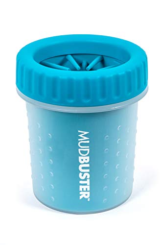 Dexas Popware MudBuster Dog Paw Cleaner - Small, Blue, Portable Paw Washer