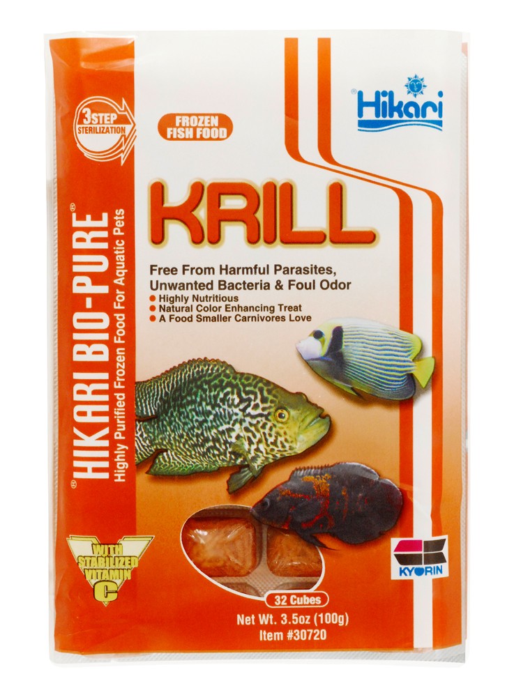 Hikari Bio-Pure Frozen Krill Cubes - 3.5 oz (99g) - Fish Food