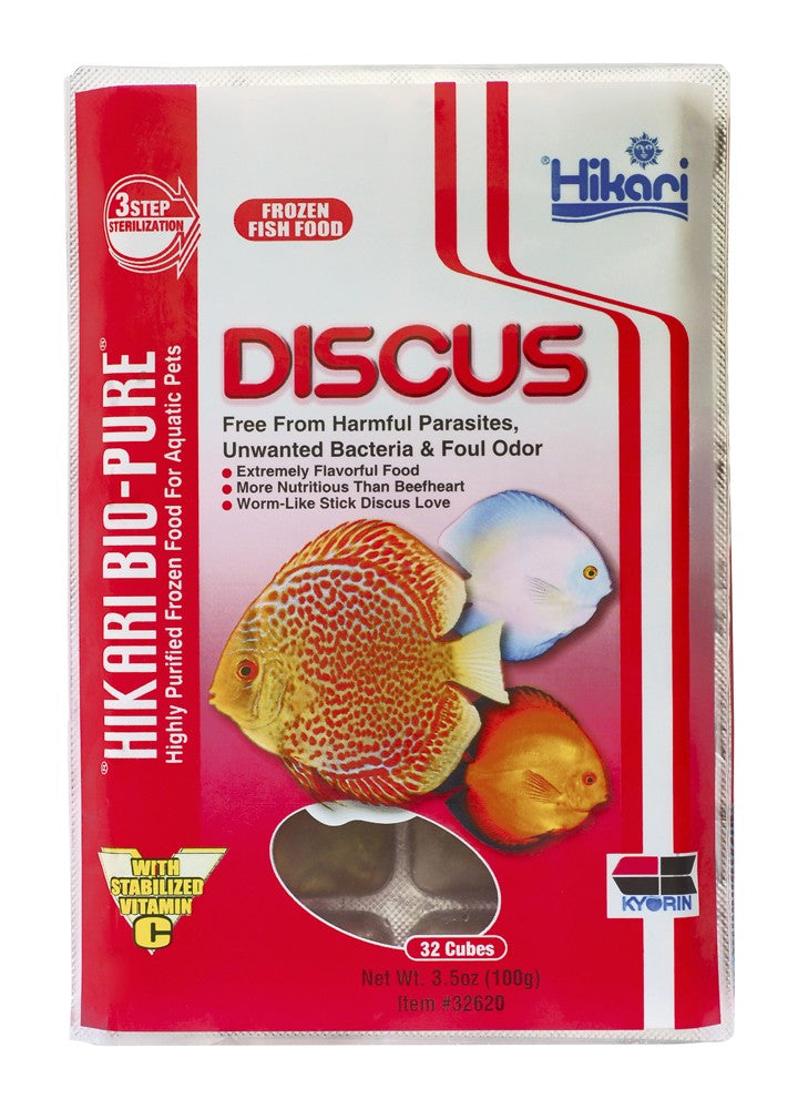 Hikari Bio-Pure Frozen Discus Diet - 3.5 oz (32 Cubes) - Freshwater Fish Food