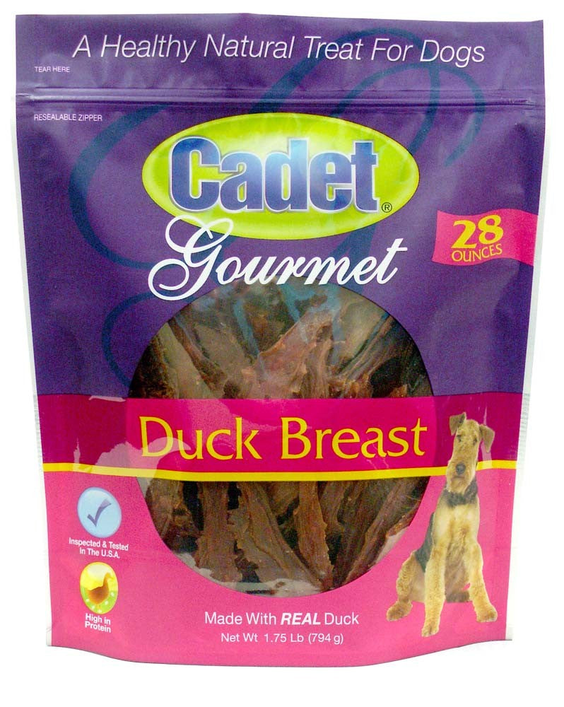 Cadet Gourmet Duck Breast Dog Treats - 28 oz - Premium Duck Jerky